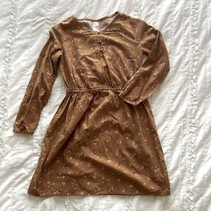 OshKosh B’gosh Girls Brown Floral Casual Dress